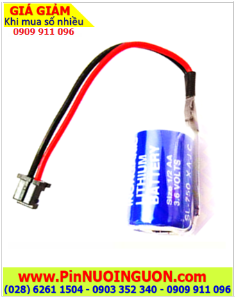 Sonnecell SL-750 (Dây Zắc cắm), Pin nuôi nguồn PLC Sonnecell SL-750 lithium 3.6v 1/2AA 1000mAh 